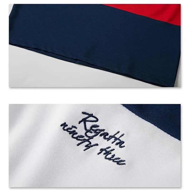 Polo Shirt Men Big Tall Short Sleeves Cool Top Tees Cotton Male Large Tee Summer Fit Slim Patchwork Polo Shirts Plus Size M-6XL