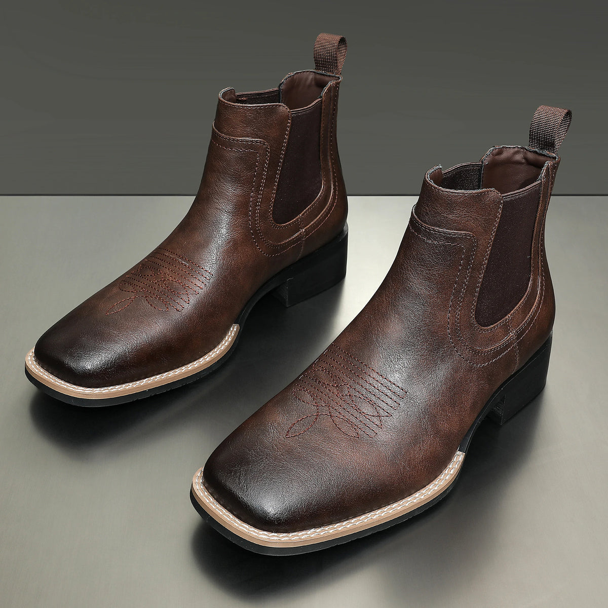 Men's Fashion Chelsea Boots in Three Colors, Comfortable and Versatile with Rubber Compound Outsole