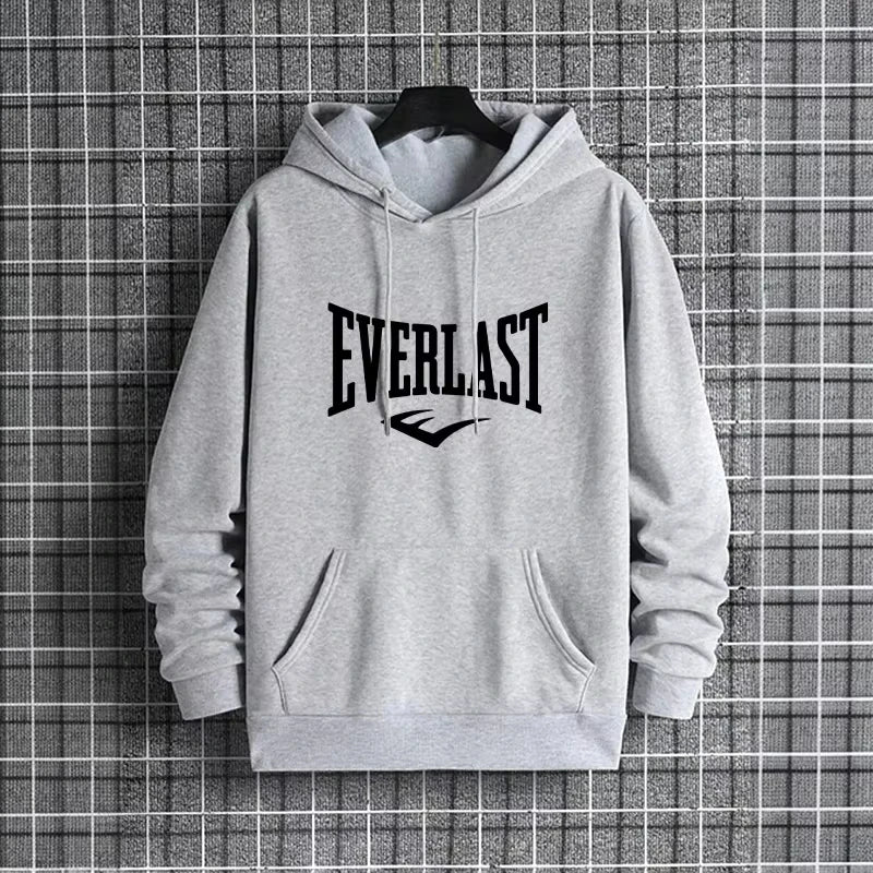 2026 New in Men's Sweatshirt Urban Casual Fashion Hooded Pullover Autumn Winter Male Daily Casual Sporty Warm Fitness Hoodies