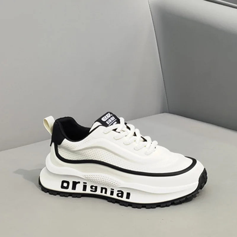 New Sneakers Men Wear Resistant Anti Slip Breathable Running Shoes Thick Soled Height Boosting Casual Shoes Zapatos Para Hombres