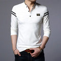 Pullovers Long Sleeve High Quality Polo T Shirt for Men Plain Unicolor Harajuku Fashion Streetwear Luxury 2025 Xl Man Sweatshirt