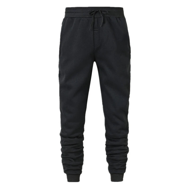 Men's Athletic Trainning Joggers Casual Loose Fit Sweatpants Spring Fall Fleece Lined Pants Elastic Waist Drawstring Trousers