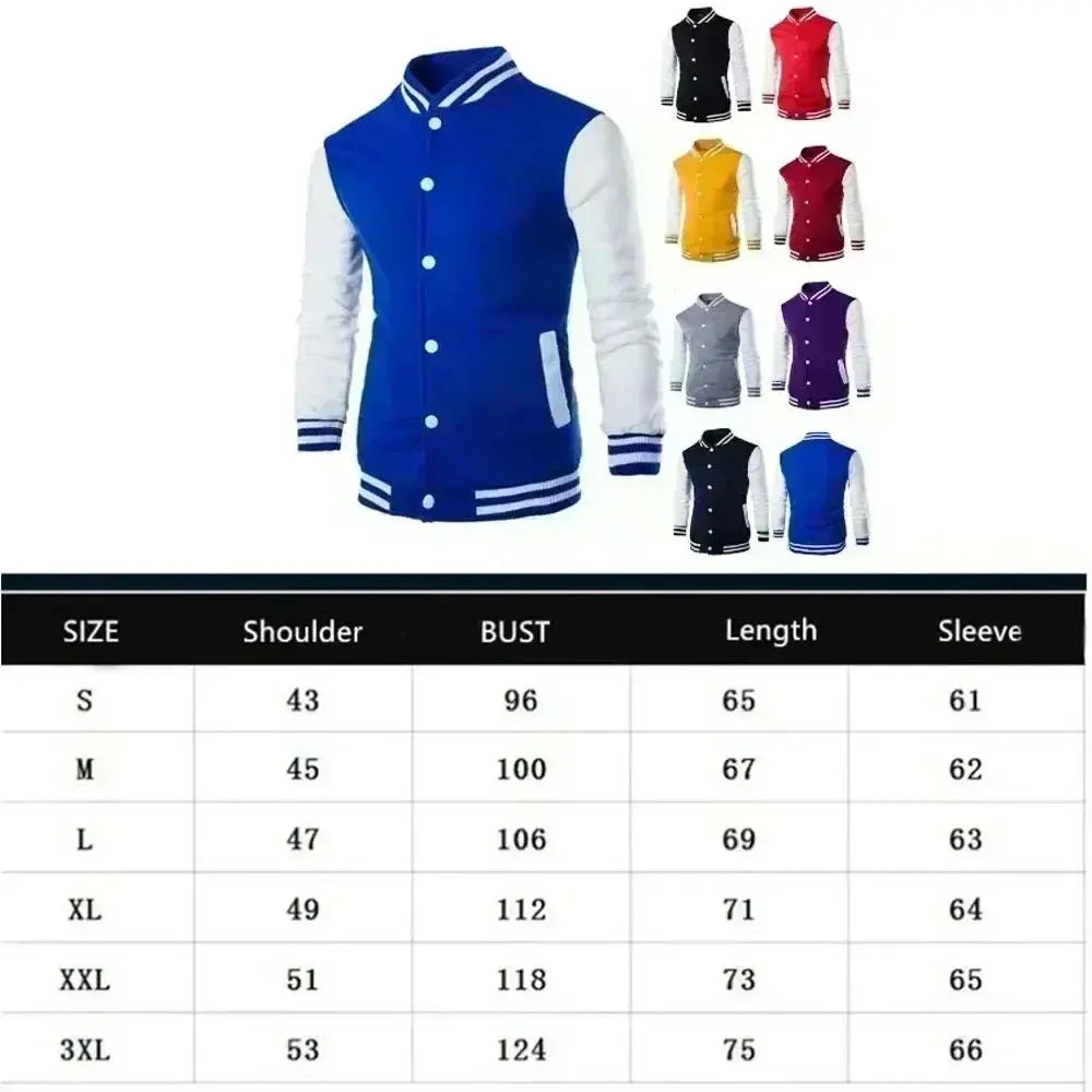 Baseball Jacket Men's Spring and Autumn New Trend Loose Casual Jacket Daily Wear Street Style Jacket
