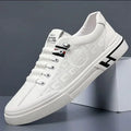 Designer Male Sneakers Trend Sports Shoes for Men White Moccasins Breathable Slip on Men Flats Casual Leather Vulcanized Shoes