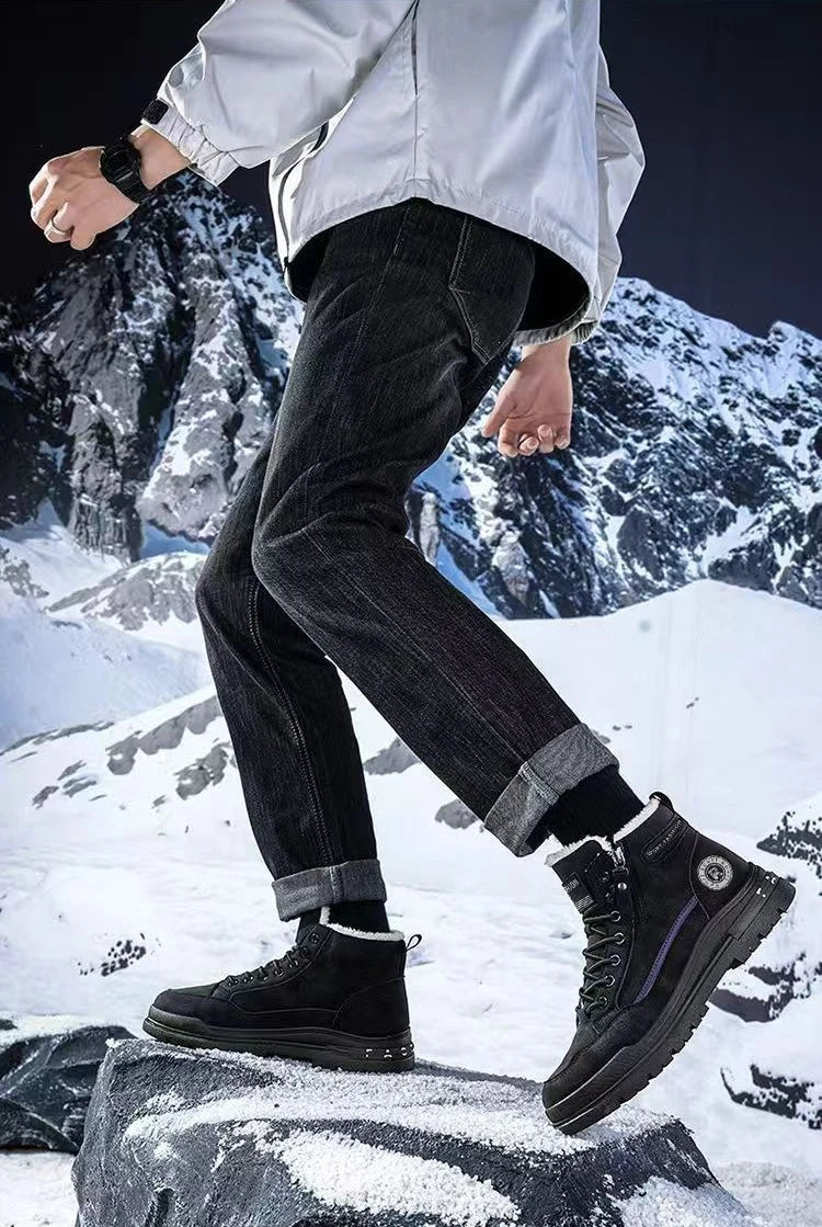 Men's High Top Boots, Casual Sports Shoes, Trendy and Fashionable Men's Boots