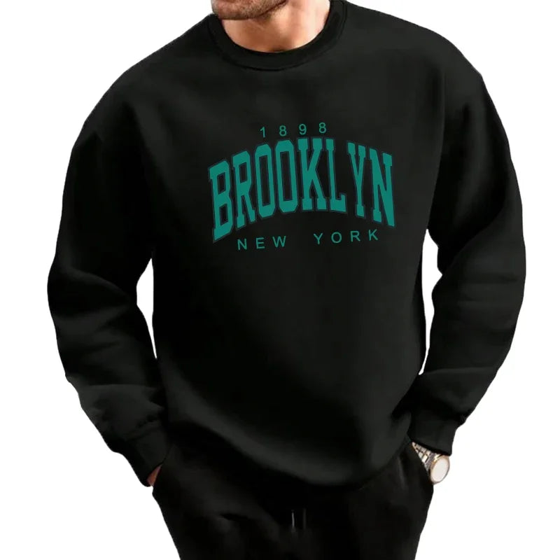 Mens Tracksuit Printing Casual Sweatshirt Outdoors Sports Jogging Clothing Autumn Winter Sportswear Single Piece Tops Pants 2025