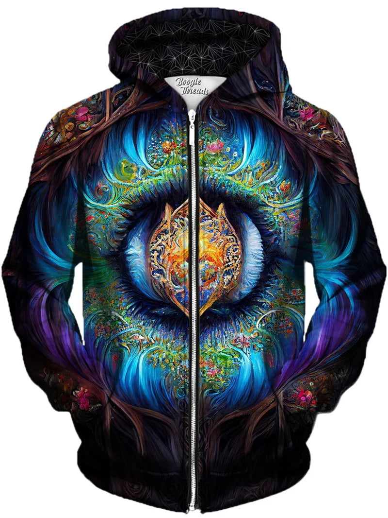 Autumn Men Zip Up Hoodies Men 3d Print Psychedelic Pattern Tops Sweatshirts For Men Women Harajuku Long Sleeve Zipper Coat New