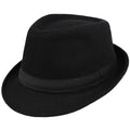 Hat for Men New Autumn Winter Style British Style Men's Jazz Hat Simple Plain Woolen Hat Middle-Aged and Elderly Gentleman's Hat
