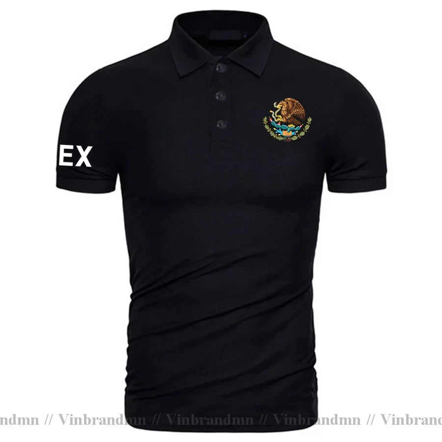 United Mexican States Mexico MX MEX Polo Shirts Men Short Sleeve White Brands Printed For Country Pure Cotton Nation Team Newest