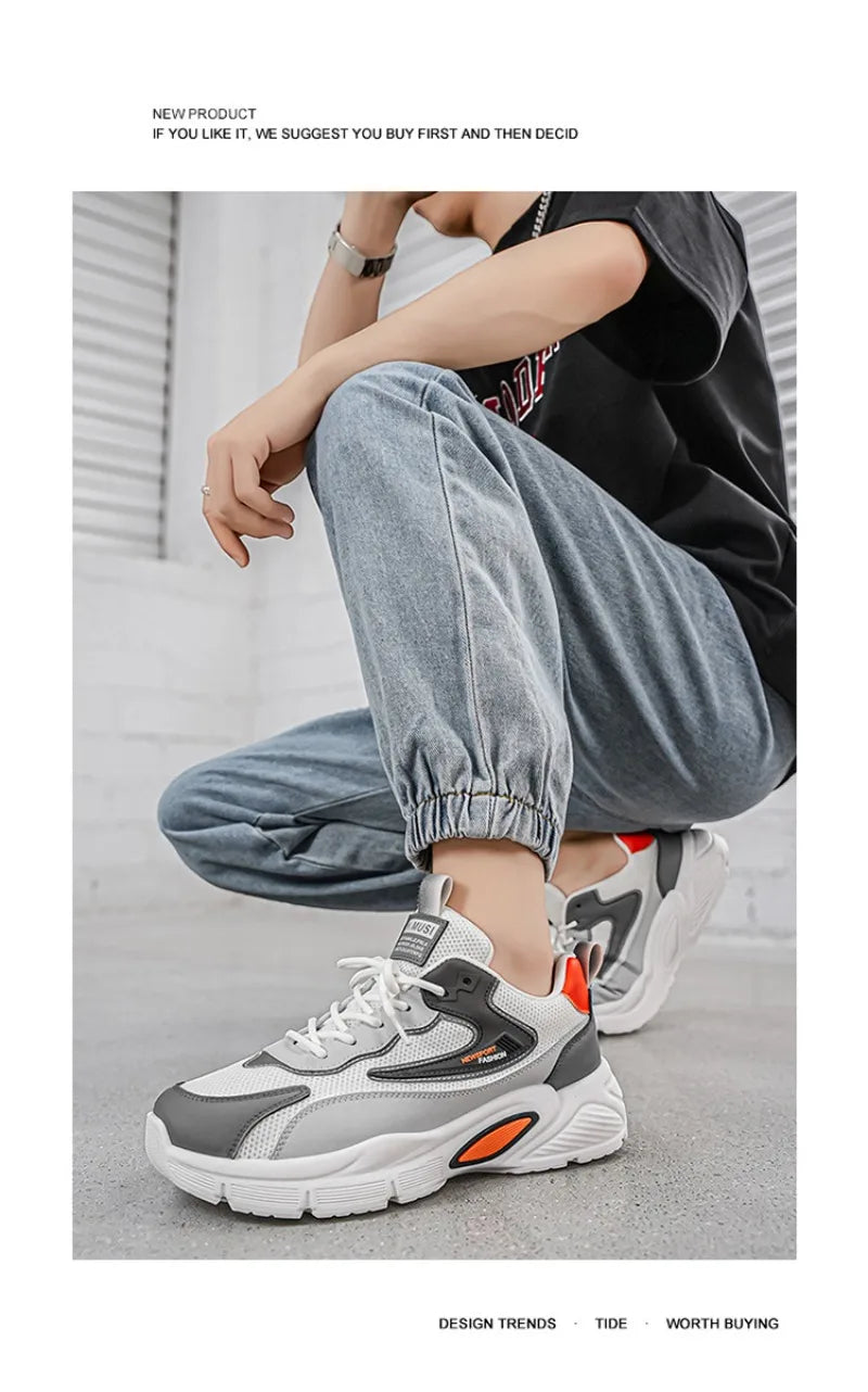 Men's Sneakers 2026New Breathable Mesh Casual Shoes Comfort Sports Running Shoes Tennis Training Shoes for Man Zapatos De Hombre