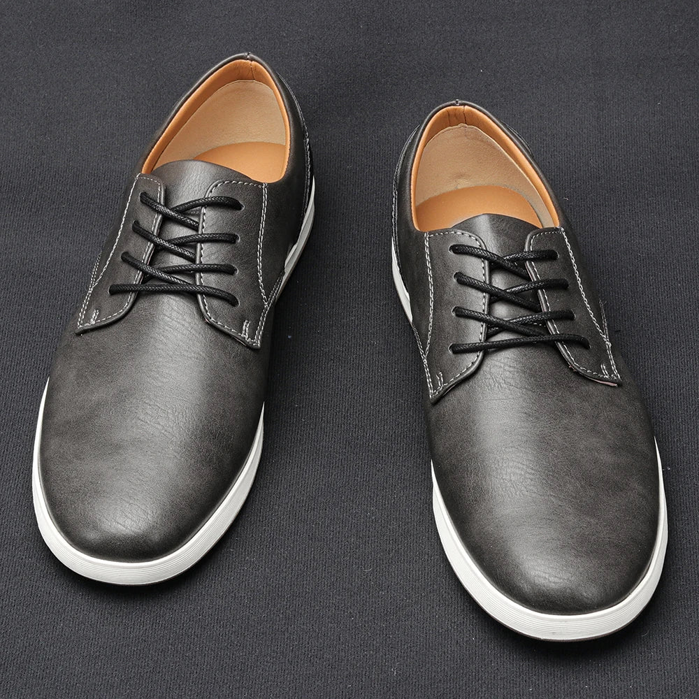 Men Sneakers Fashionable Comfortable Leather Shoes 2025 Men Casual Shoes