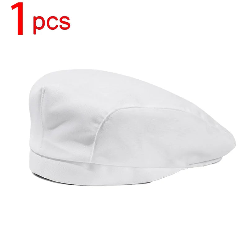 Catering Cook Hat 5/2/1pcs Chef Kitchen Work Cap for Food Service Hotel Restaurant Canteen Baking Household Cooking Chef's Beret