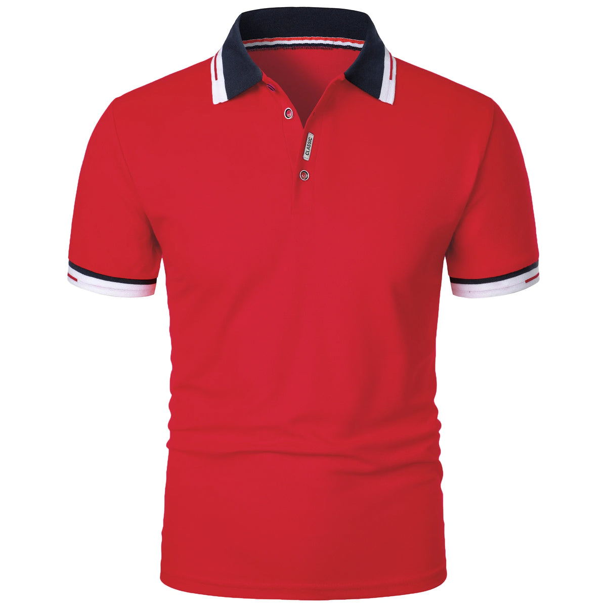 Men's new Polo shirt T-shirt summer men's short-sleeved intercolored lapel