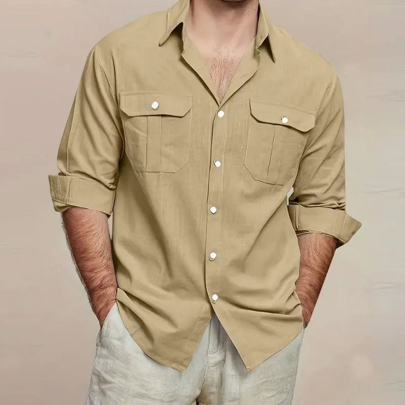 Men's Polo Shirt Short Sleeve Button Collar Tees Casual Soft Comfortable Daily Tops