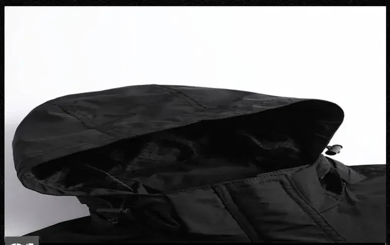 Men Outdoors Hooded Multiple Pockets Hiking Jackets New Spring Autumn Male Traveling Windproof Waterproof Jackets Quality Coats