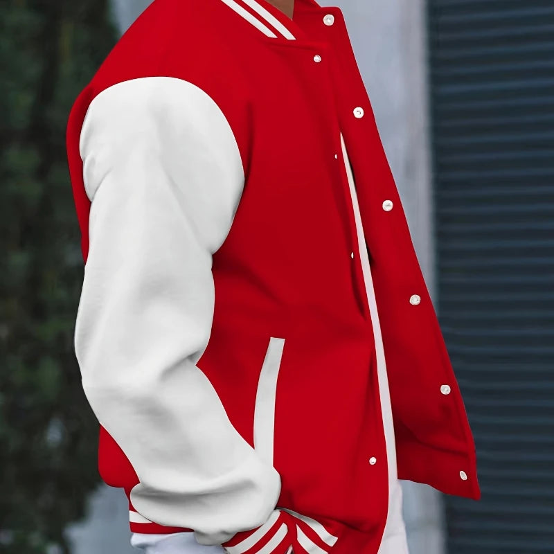 Baseball Jacket Men's Spring and Autumn New Trend Loose Casual Jacket Daily Wear Street Style Jacket