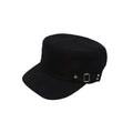 Men's Military Hat Spring/Summer Solid Color Cotton Flat Top Baseball Cap Side Button Duck Tongue Hat Sunscreen Sports Hat