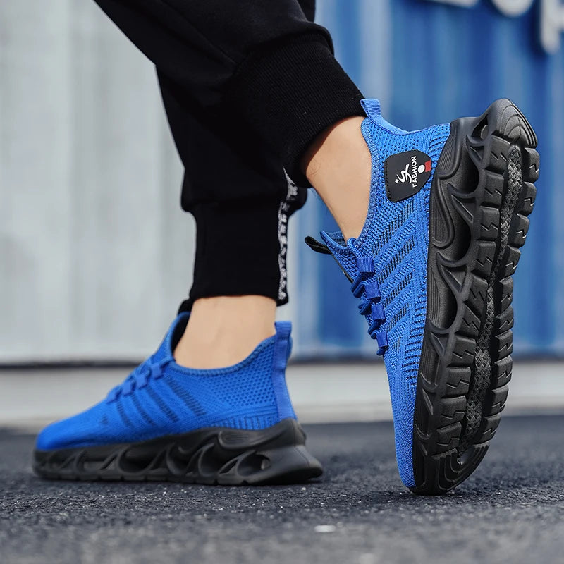Men’s Sneakers Comfortable Breathable Platform Shoes Summer Man Running Shoes Breathable Comfortable Fashion Walking Sneakers
