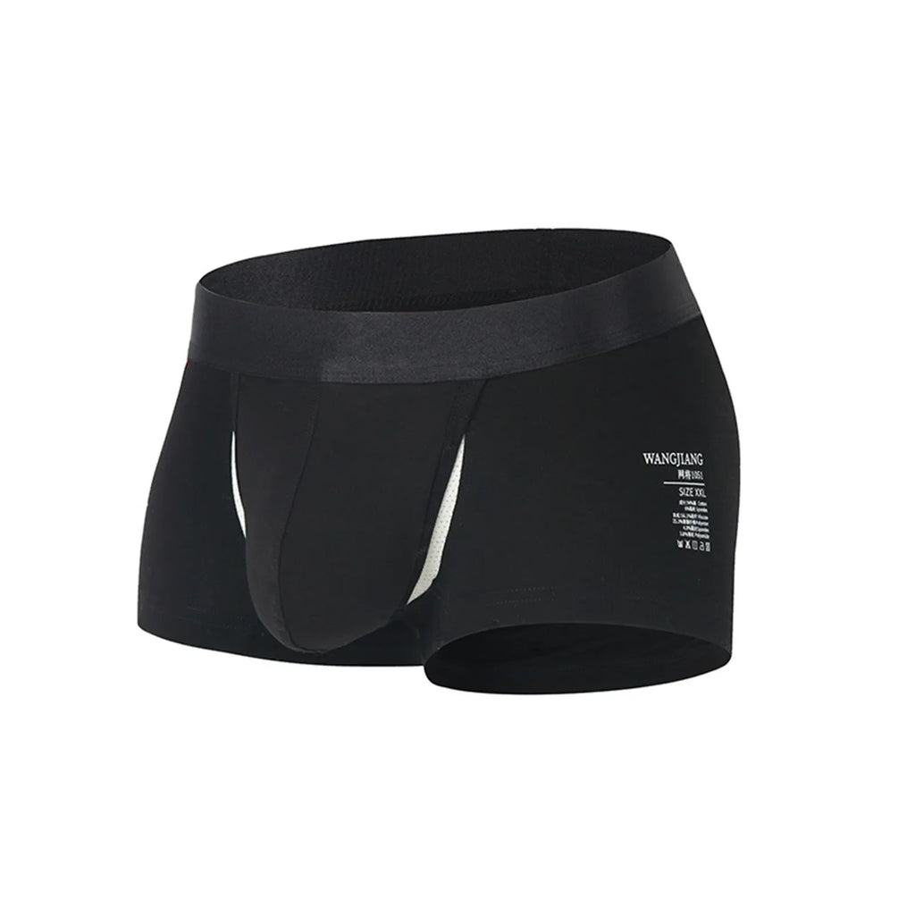 2026 Summer Fashion Personality Creative Comfortable Mid Waist Flat Angle Separation Men's Boxers Breathable Sexy Thin Panties