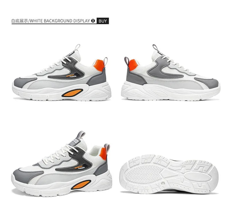 Men's Sneakers 2026New Breathable Mesh Casual Shoes Comfort Sports Running Shoes Tennis Training Shoes for Man Zapatos De Hombre