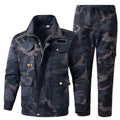 New Spring And Autumn Camouflage Suit Men's Labor Protection Clothing Welding Outdoor Travel Wear-resistant Work Clothes
