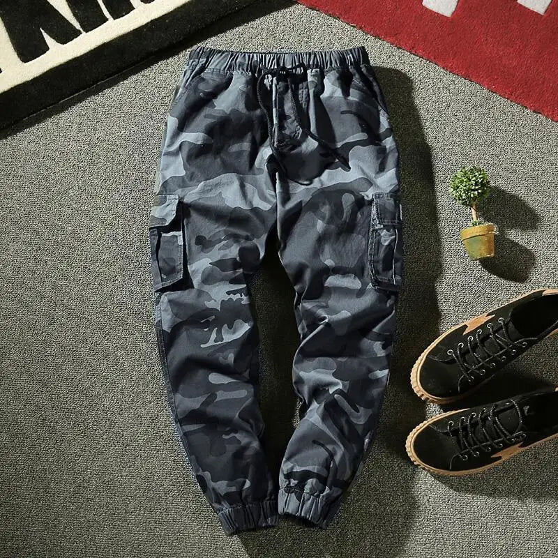 Joggers Cargo Pants Men Harem Pants Multi-Pocket Camouflage Man Cotton Sweatpants Streetwear Casual Plus Size Trousers M-7XL