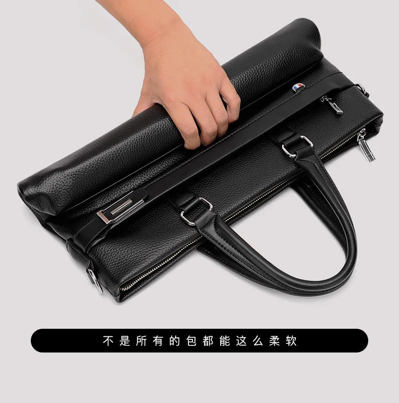 Men's Handbag, Business Casual Horizontal Design, Men's Bag, Official Document, One Shoulder Diagonal Cross Bag, Computer Bag