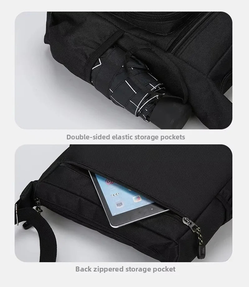 Men Crossbody Bag Single Shoulder Bags Big Capacity Commuter Storage Bag Fashion Multi-Pockets Business Travel Crossbody Bags