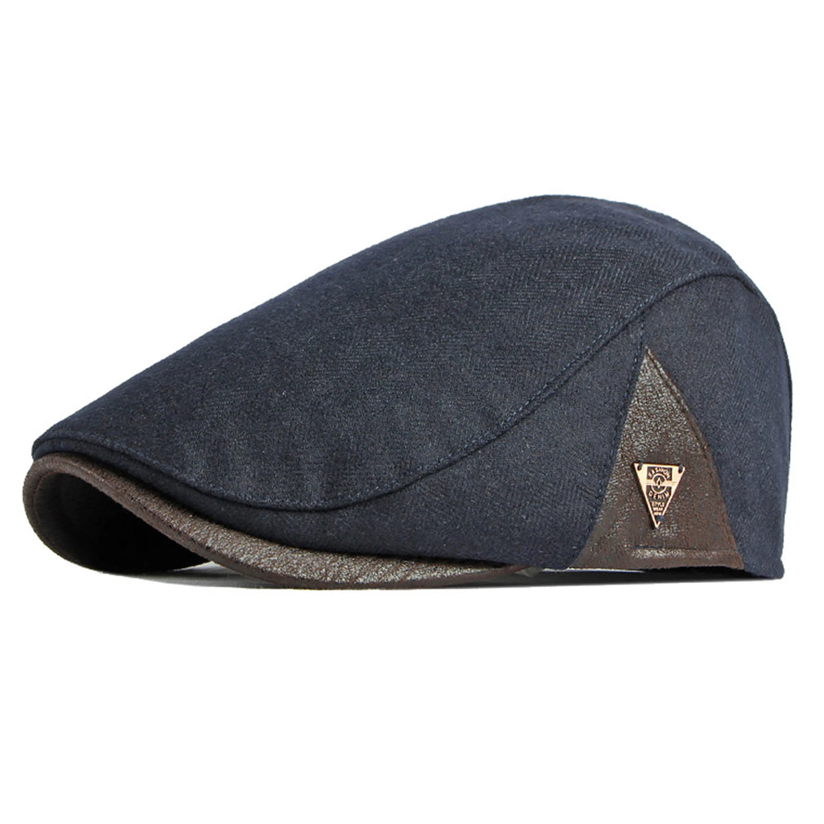 British Retro Beret Hat For Men Winter Thick Warm Woolen Newsboy Cap Fashion Outdoor Casual Cap