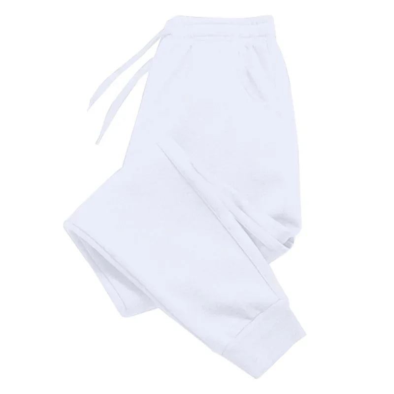 Men's Athletic Trainning Joggers Casual Loose Fit Sweatpants Spring Fall Fleece Lined Pants Elastic Waist Drawstring Trousers
