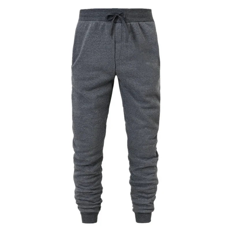 Men's Athletic Trainning Joggers Casual Loose Fit Sweatpants Spring Fall Fleece Lined Pants Elastic Waist Drawstring Trousers