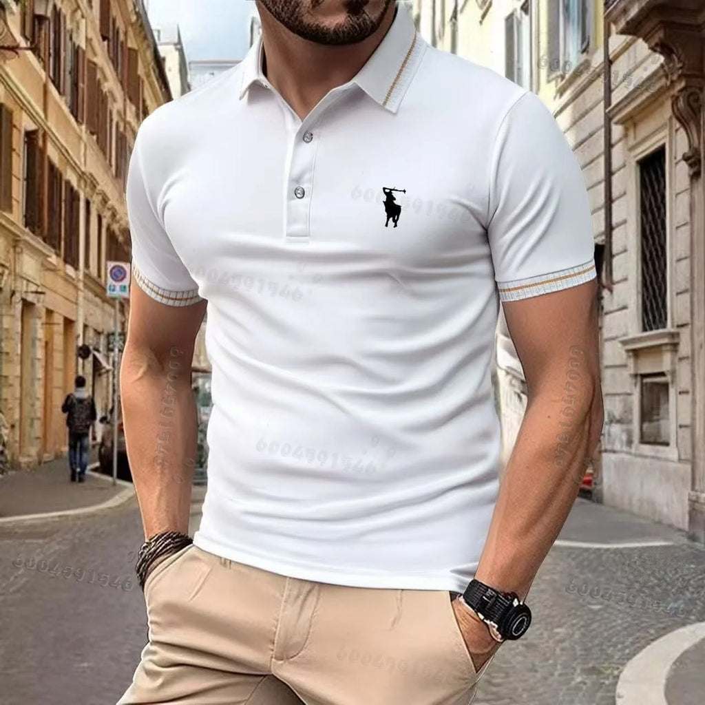 Men's casual polo shirt - Daily versatile trendy high-quality comfortable breathable soft skin-friendly oversized top