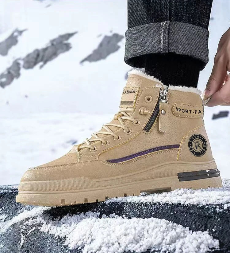 Men's High Top Boots, Casual Sports Shoes, Trendy and Fashionable Men's Boots