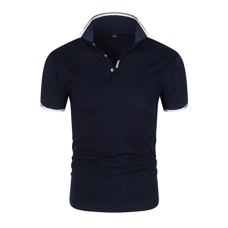 2026 New Polo T Shirt for Men White Casual Short Sleeve Golf Polo Shirts Homme New Summer Clothes High Quality Ropa Hombre