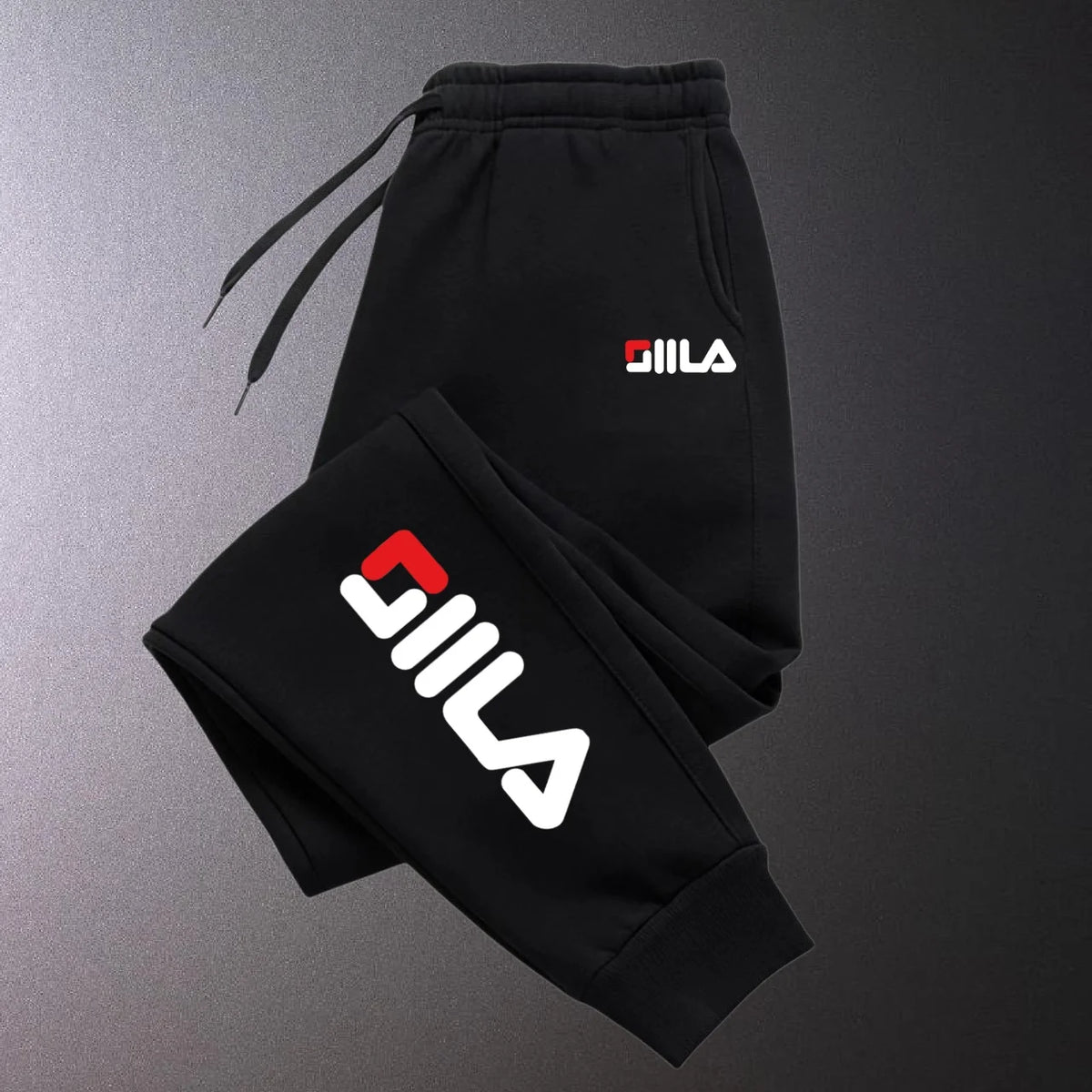 Autumn Winter Men's Joggers Drawstring Casual Pants Fleece Sweatpants Workout Running Gym Fitness Sports Trousers
