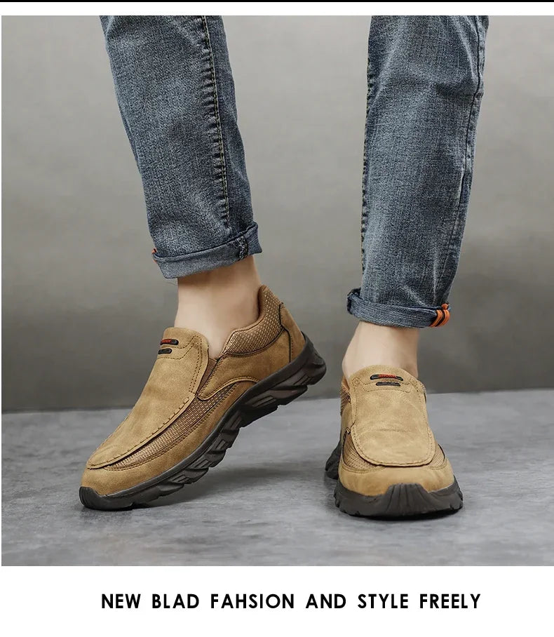 Men Sneakers Light Loafers Slip on Casual Shoes for Men Comfortable Walking Luxury Brand Male Business Shoe Driving Shoes