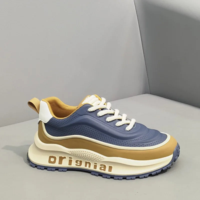 New Sneakers Men Wear Resistant Anti Slip Breathable Running Shoes Thick Soled Height Boosting Casual Shoes Zapatos Para Hombres