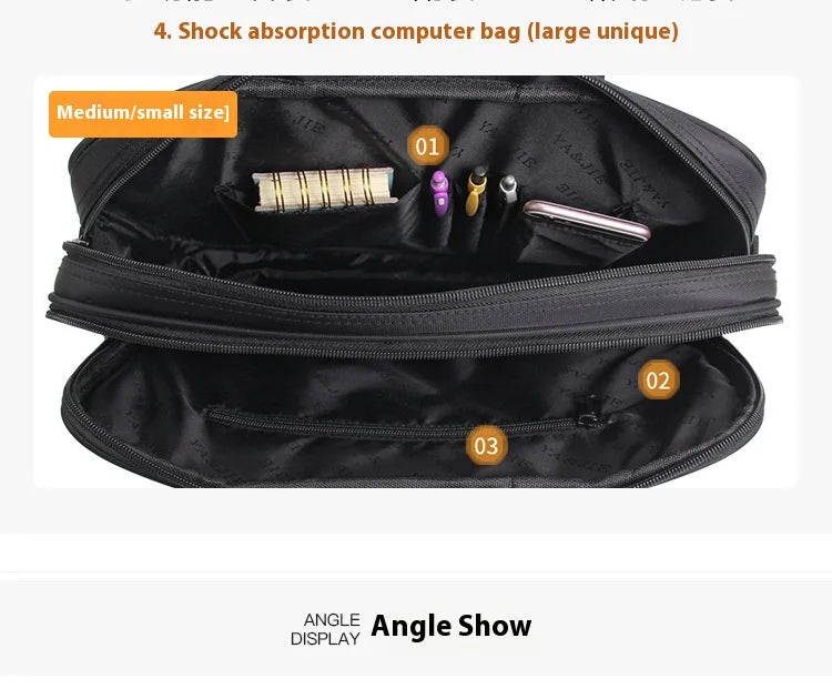 Men Single Shoulder Bag 14" 15" 16 Inch Laptop Bag Men's Casual Handbags Business Briefcase Computer Bags For Macbook Pro Case