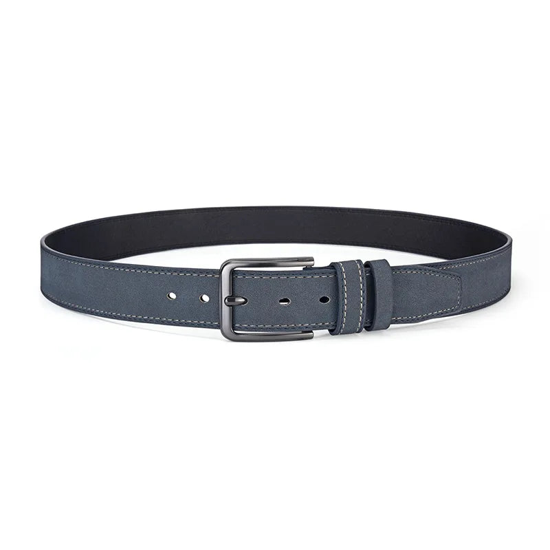 Men's Belt with Metal Pin Buckle, Designer Fashion Waist Strap Versatile for Everyday & Formal Outfits Great Gift Choice for Him