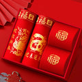 Men's Panties And Socks Boxers shorts Cotton Breathable Antibacterial Underpants Briefs Red Chinese New Year Underwear Trunks