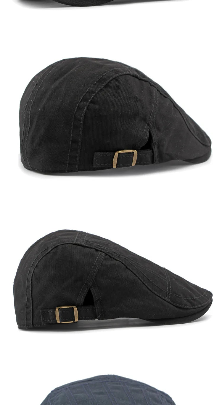 2026 Hat Men's Spring Summer  Embroidery Cotton Cap British Vintage Fashion Forward Hat Women's Casual Beret Youth Hat