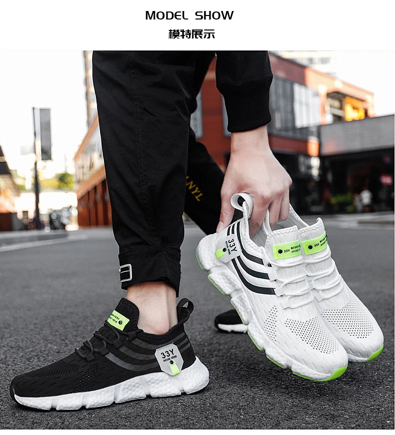 Men's Sneakers Breathable Running Shoes For Men Comfortable Classic Casual Shoes Men Tenis Masculino