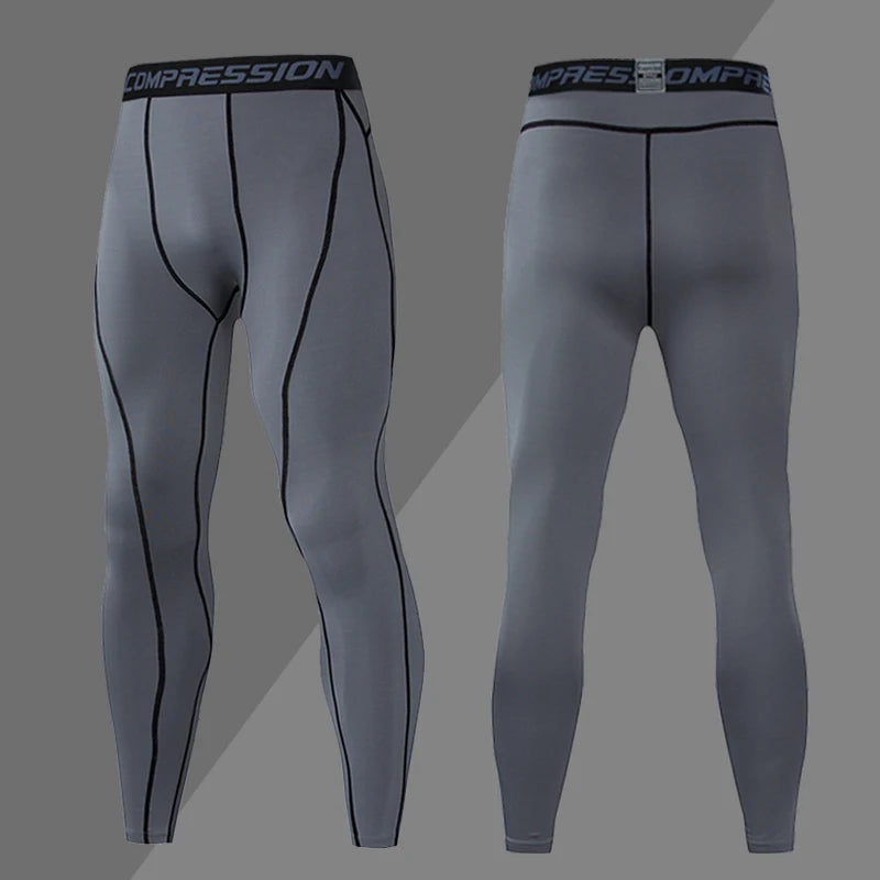 Gym Mens Fitness Running Sport Pants Athletics Tight Leggings Joggings Skinny Yoga Compression Trousers Sweatpants Dry Fit