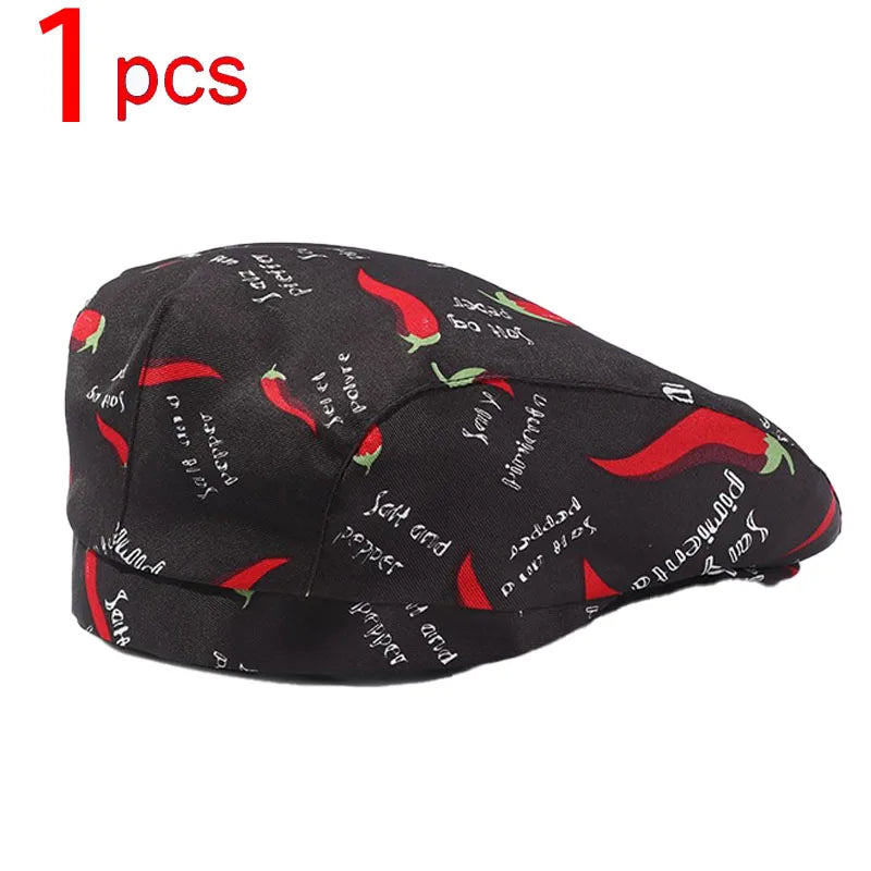 Catering Cook Hat 5/2/1pcs Chef Kitchen Work Cap for Food Service Hotel Restaurant Canteen Baking Household Cooking Chef's Beret