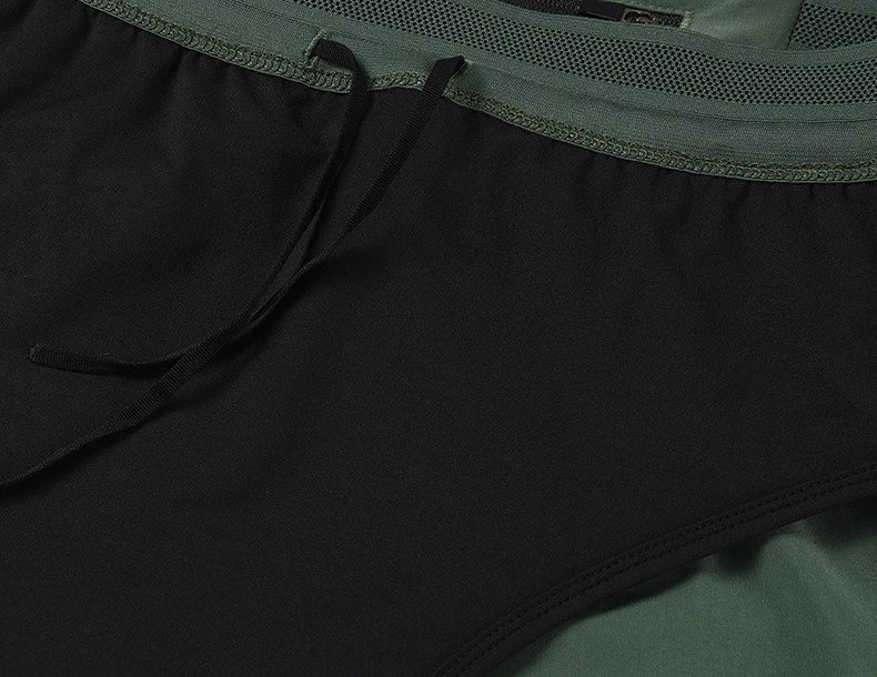 Men Marathon Racing Gym Sports Shorts Anti-escaping Lining Quick Dry Workout Training Fitness Jogging Short  Arrow Pants