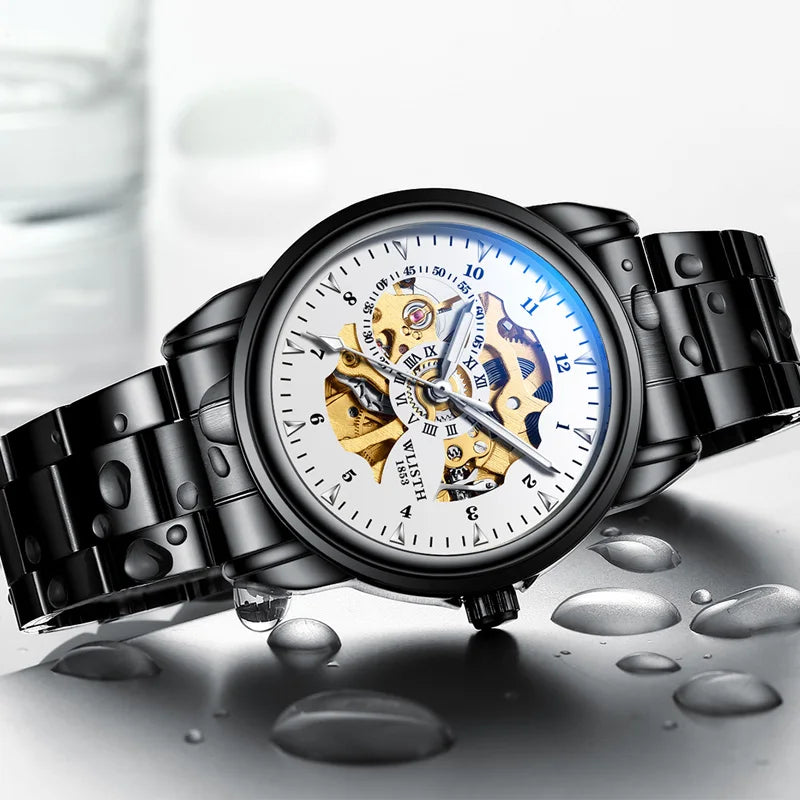 Man Watch Original Watch Machinery Men 's Watches Luxury Hollowing Watches For Men Waterproof Automatic Watch Mens Gifts