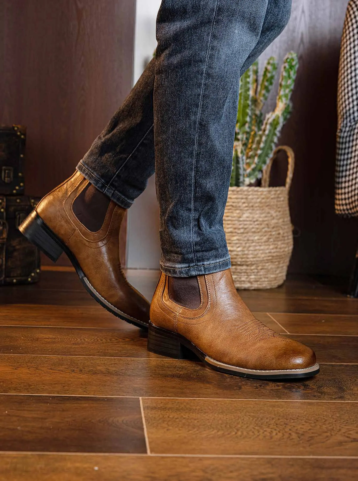 Men's Fashion Chelsea Boots in Three Colors, Comfortable and Versatile with Rubber Compound Outsole