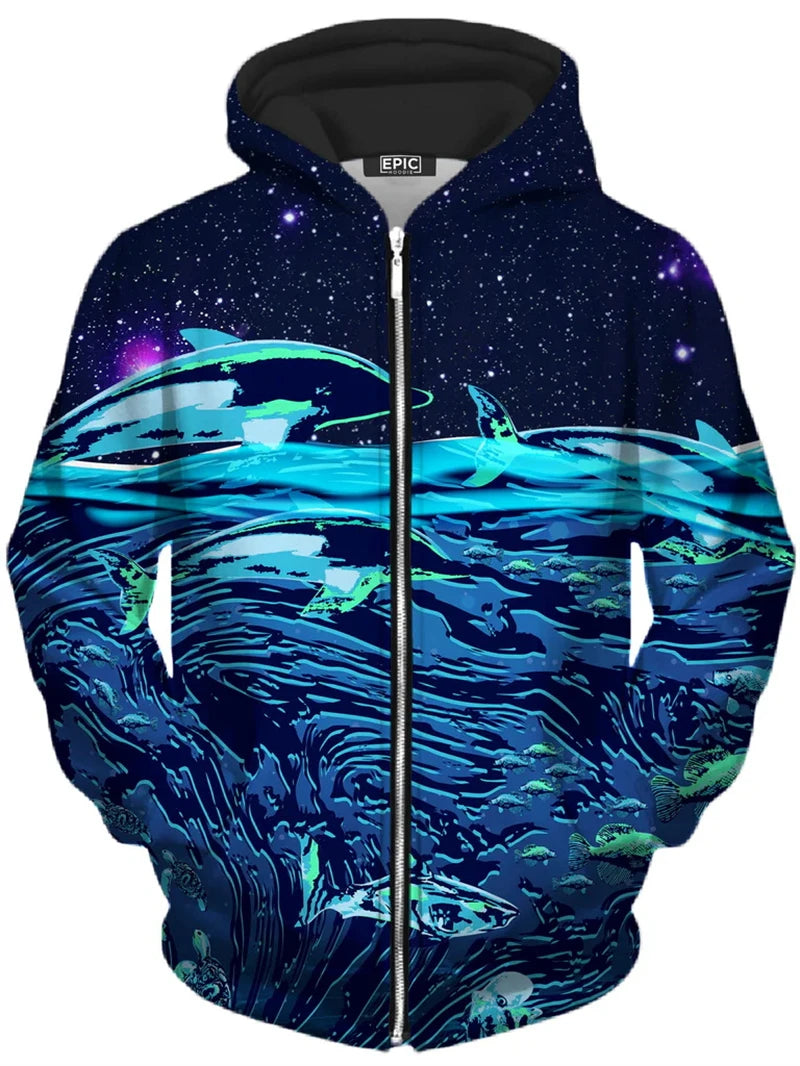 Autumn Men Zip Up Hoodies Men 3d Print Psychedelic Pattern Tops Sweatshirts For Men Women Harajuku Long Sleeve Zipper Coat New