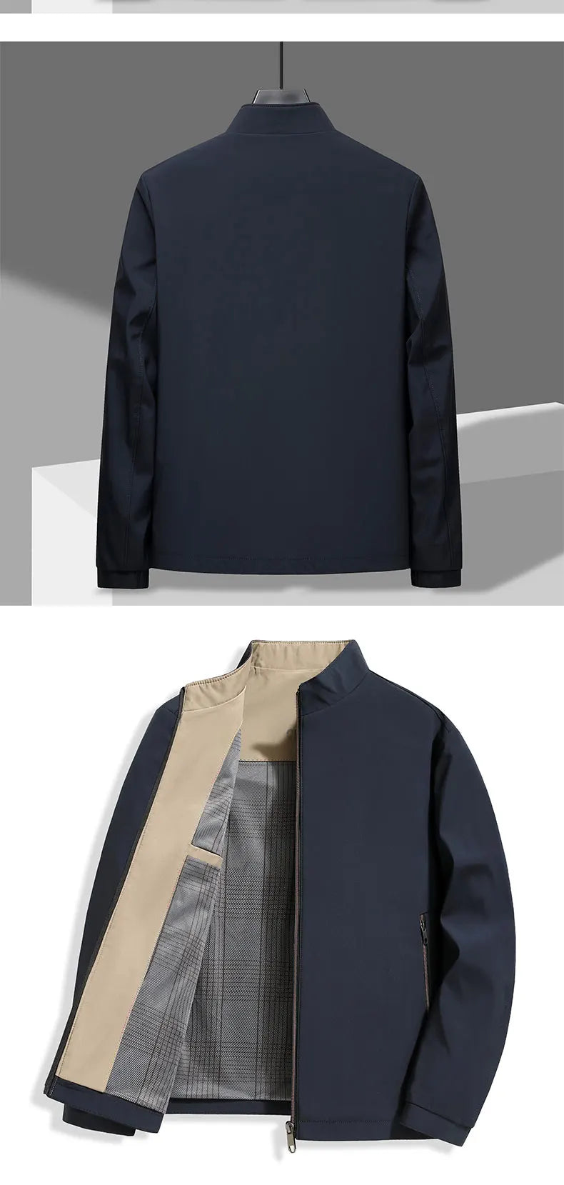 Top Quality New Men's Stand Collar Jacket Lightweight Windbreaker Outdoor Jacket Coats Soft Shell Autumn Casual Outerwear 2026