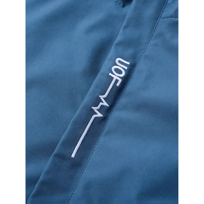 Men'S Hooded Jacket BKK Large Letter Print Hooded Jacket Suitable For Hiking And Mountain Climbing、Fishing And Camping